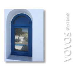 Παραθυρο  PVC αψιδωτο σε εκκλησακι στη Σφνο