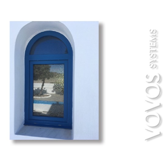 Παραθυρο  PVC αψιδωτο σε εκκλησακι στη Σφνο