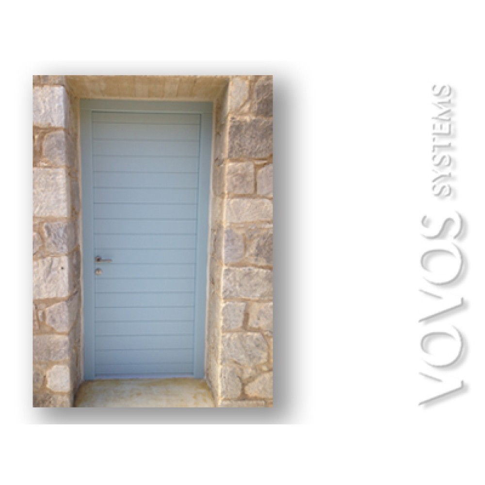 Πορτες εισοδου, Εξωπορτα με οριζοντιο  ραμποτε 