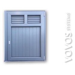 Συνθετικο Κουφωμα , πορτακι αποθηκης  μικτης κατασκευης περσιδα και ραμποτε