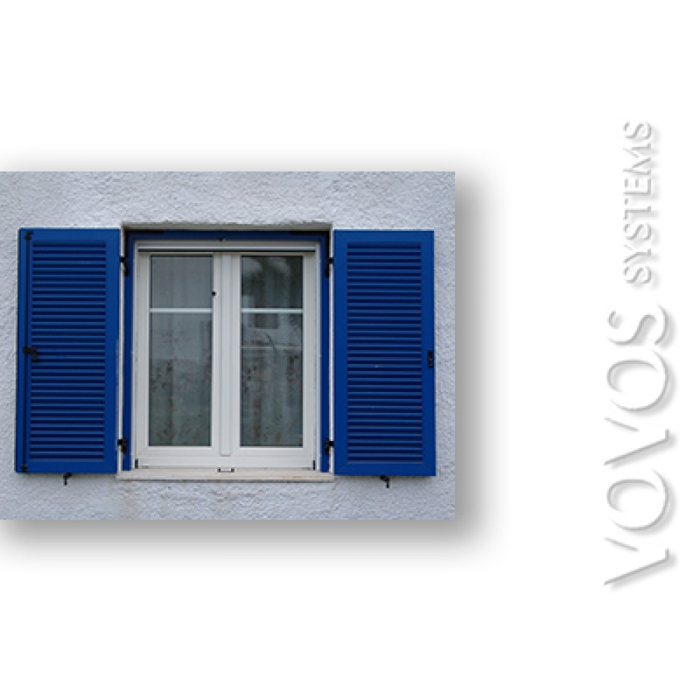 Κουφωματα συνθετικα Kommerling,  Pvc  Παραθυρα  Πατζουρια  Πορτες  σε χρωμα μπλε στην Σαλαμινα