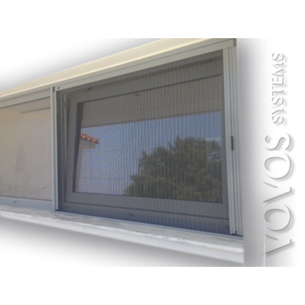 Συνθετικα Παραθυρα Kommerling 76 AD Συρομενα Aνακλινομενα με σιτα πλισε  στα Παμφιλα Μυτιληνης