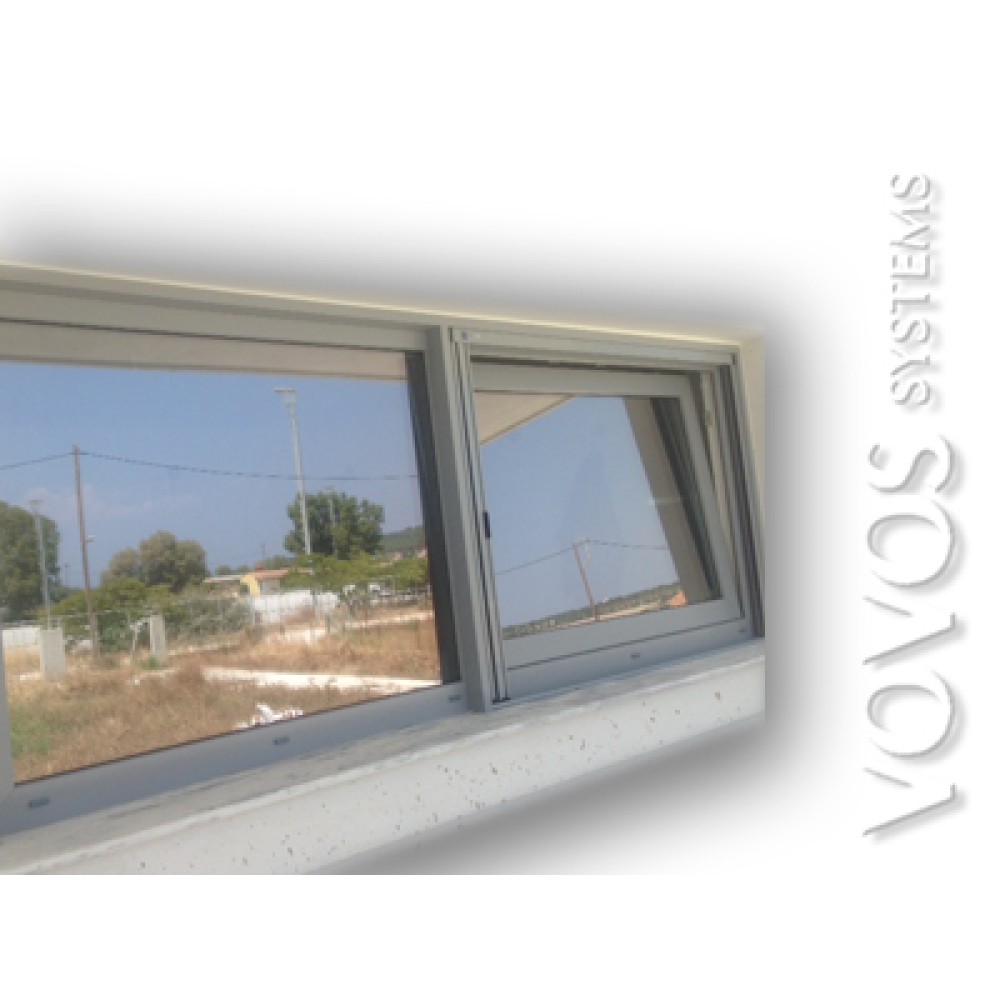 Συνθετικα Παραθυρα, Pvc  Kommerling 76 AD  Συρομενα Aνακλινομενα στα Παμφιλα Μυτιληνης