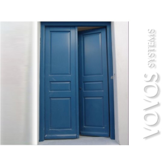 Εξωπορτες Κλασικες Ξυλινες, Διφυλλη Ταμπλαδωτη Κλασικη Εξωπορτα    Μυκονος