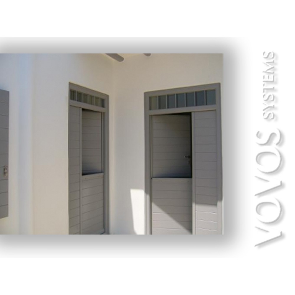 Ξυλινες Πορτες,Ψευτοδιφυλλη Πορτα "Αλογοπορτα" στην Τρυπητη  Μηλος