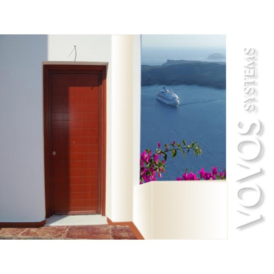 Ξυλινες πορτες, Εξωπορτες νησιωτικες παραδοσιακες, Οριζοντιο Ραμποτε Μαυρα Γκρεμνα Μηλος