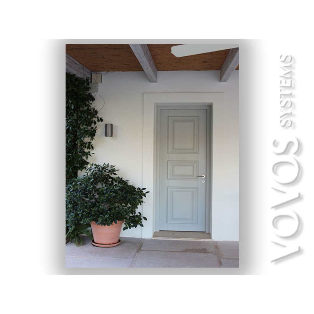Παραδοσιακες Πορτες Εισοδου,  Ξυλινη Εξωπορτα με κορνιζες  Μυκονος
