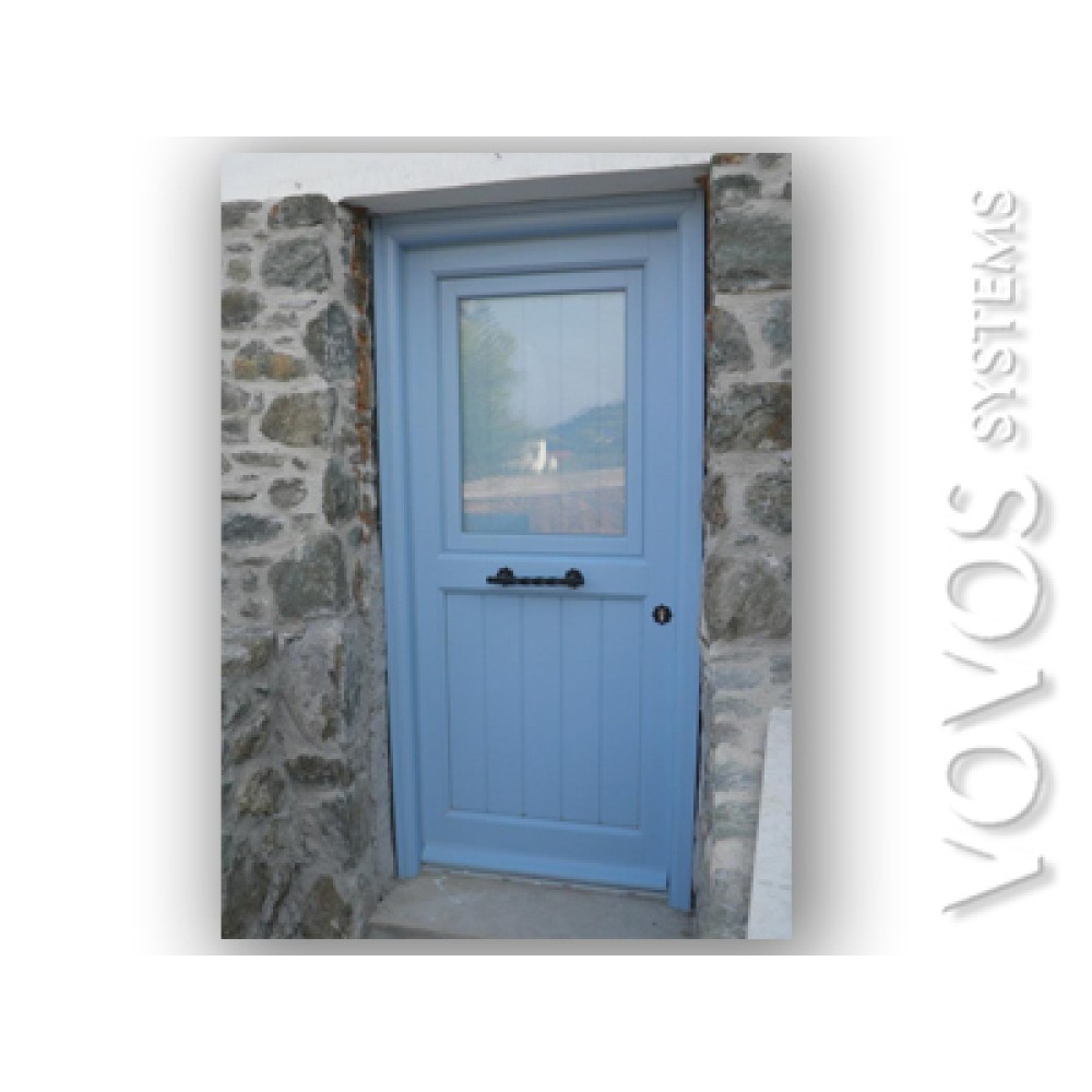 Ξυλινες Πορτες Κουζινοπορτες , Ξυλινη κουζινοπορτα  σε πετρινο νησιωτικο  σπιτι  στην Κιμωλο