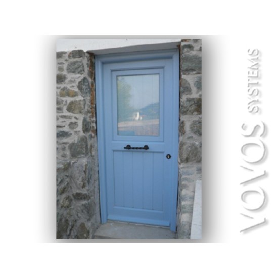 Ξυλινες Πορτες Κουζινοπορτες , Ξυλινη κουζινοπορτα  σε πετρινο νησιωτικο  σπιτι  στην Κιμωλο