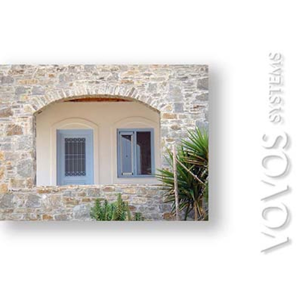 Ξυλινα κουφωματα,Ξυλινα Μονοφυλλα & διφυλλα παραθυρα σε πετρινη κατοικια στην Σικινο