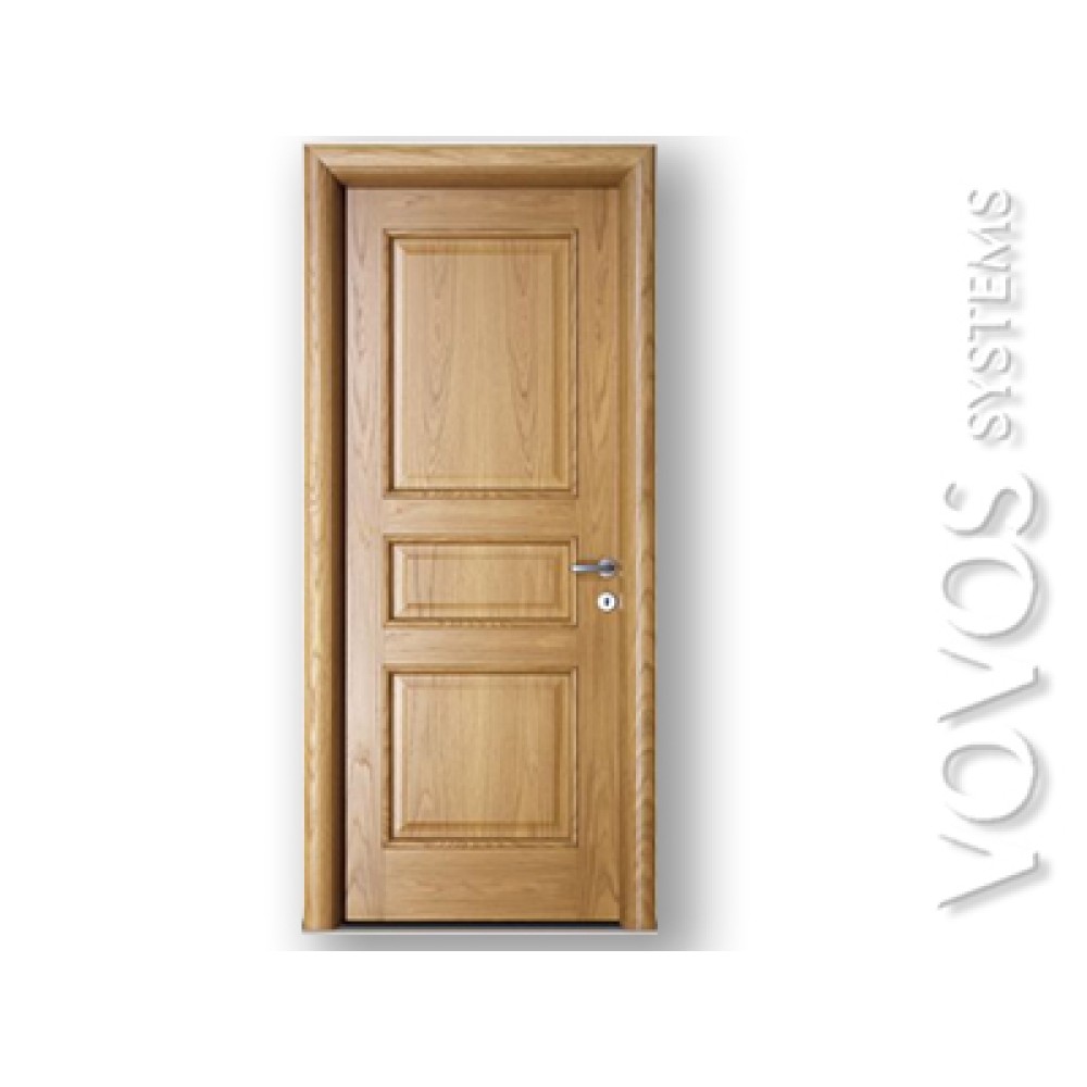 Εσωτερικες Πορτες , Μεσοπορτα ταμπλαδωτη με τρεις ταμπλαδες παραδοσιακη φυσικο ξυλο στο Δερβενι  Κορινθιας 