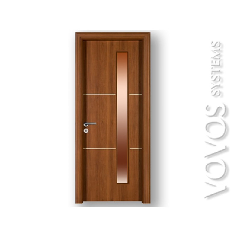 Laminate , Εσωτερικες Συνθετικες Πορτες, Αδιαβροχες Μεσοπορτες,  με τζαμι  στον Πειραια