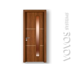 Laminate , Εσωτερικες Συνθετικες Πορτες, Αδιαβροχες Μεσοπορτες,  με τζαμι  στον Πειραια