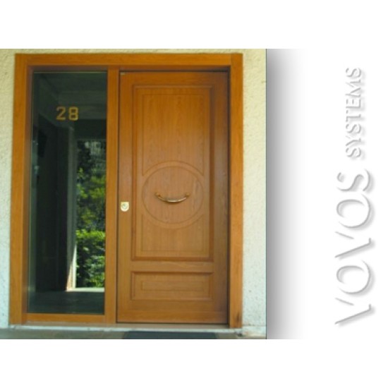 Εξωπορτες Ασφαλειας Θωρακισμενες, Εξωθυρα θωρακισμενη μονοκατοικιας με χειροποιητους  ταμπλαδες και κρυσταλλο security στην Παρνηθα  Αθηνας