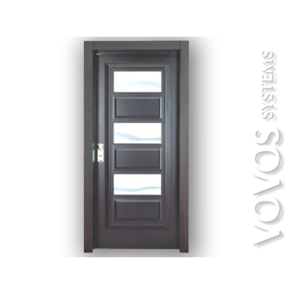 Πορτες Ασφαλειας , Θωρακισμενες Πορτες, Πορτα χειροποιητη, σχεδιο  μοντερνο σχεδιο με κρυσταλλα ασφαλειας στον Πειραια