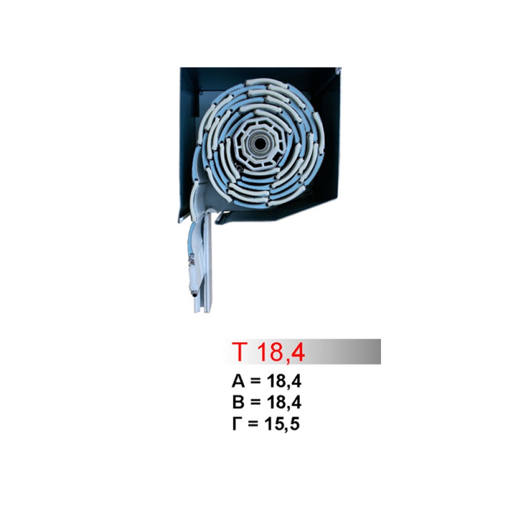 ΡΟΛΑ  για Μπαλκονοπορτες ,Παραθυρα, Ρολο Εξωτερικο  κουτι 18,4 με φυλλαρακι αλουμινιου  Τ19 μονωση Πολυουρεθανης