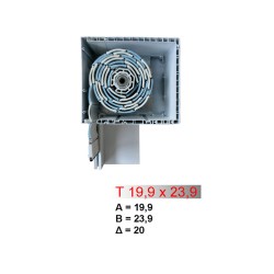 ΡΟΛΑ για Πορτες, Παραθυρα, Ρολο Αλουμινιου με πολυουρεθανη  Επικαθημενο Τ 19,9 Χ 23,9 Μονωτικο pvc Κουτι