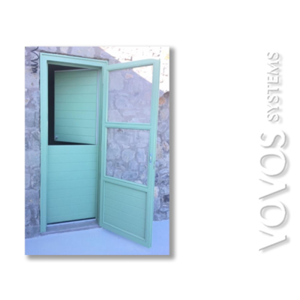 Ξυλινες  Πορτες, παραδοσιακη " Αλογοπορτα " με Σιτα 