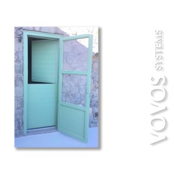 Ξυλινες  Πορτες, παραδοσιακη " Αλογοπορτα " με Σιτα 