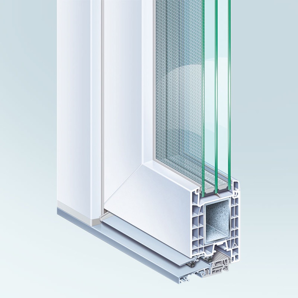 KÖMMERLING 76AD (Είσοδος) Εξώπορτες Συνθετικες (uPVC),  