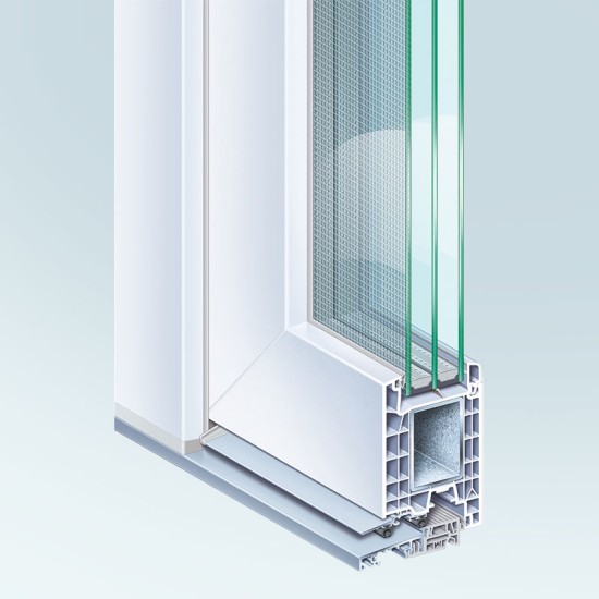KÖMMERLING 76AD (Είσοδος) Εξώπορτες Συνθετικες (uPVC),  