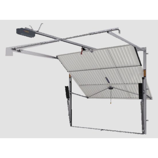 Μονοκοματες Γκαραζοπορτες Οροφης - Mηχανισμος