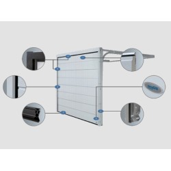 Σπαστες Γκαραζοπορτες Οροφης,  Mηχανισμος  