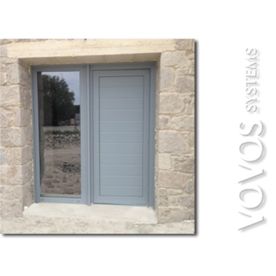 Συνθετικα κουφωματα, Εισοδος με Σταθερο  στη Μηλο