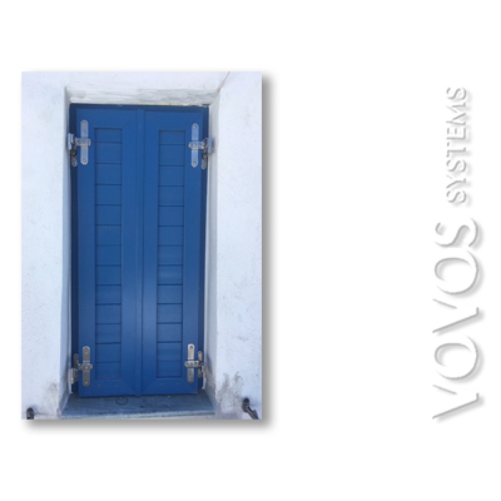 Παραδοσιακα Κουφωματα, παραθυρο με πατζουρι ραμποτε οριζοντιο