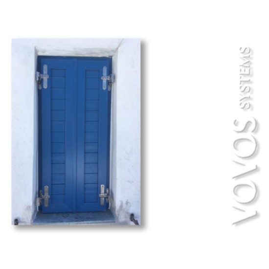 Παραδοσιακα Κουφωματα, παραθυρο με πατζουρι ραμποτε οριζοντιο