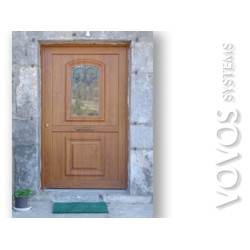 Εξωπορτες συνθετικες  pvc  ασφαλειας , Εξωπορτα με ταμπλαδες σε οικια στην Τριπολη Αρκαδιας