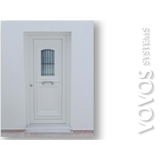 Εξωπορτες Συνθετικες , Παραδοσικη εξωπορτα pvc στο Περαμα Πειραιας