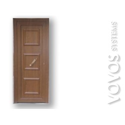 Εξωπορτες pvc κλασικες μονοφυλλες σε χρωμα ξυλου στις  Αιγες Αχαιας