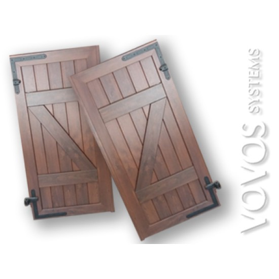  Συνθετικα pvc  Παραδοσιακα Πατζουρια σε σχεδιο "Ζ" απομιμηση Ξυλου  στην Αθηνα