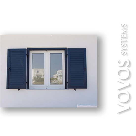 Συνθετικα κουφωματα Kommerling, Pvc Πατζουρια Παραθυρα Νησιωτικα  σε παραθαλασσια κατοικια στην Σικινο