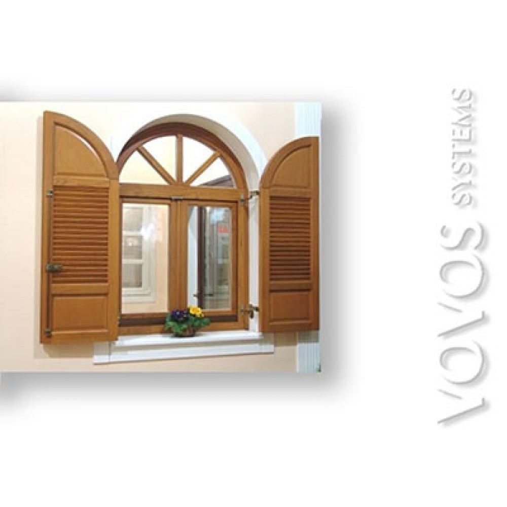 Ξυλινα Κουφωματα, Ξυλινα Τοξοτα πατζουρια , παραθυρα  για νεοκλασικα σπιτια στην Εκαλη Αττικης