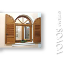 Ξυλινα Κουφωματα, Ξυλινα Τοξοτα πατζουρια , παραθυρα  για νεοκλασικα σπιτια στην Εκαλη Αττικης