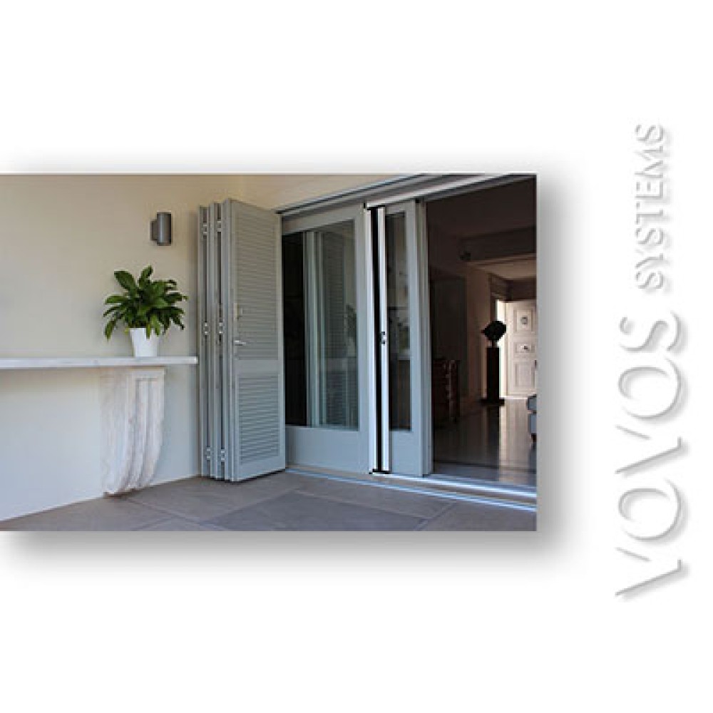 Ξυλινα κουφωματα, Πατζουρια  φυσαρμονικα με ανοξειδωτους μεντεσεδες στην Μυκονο