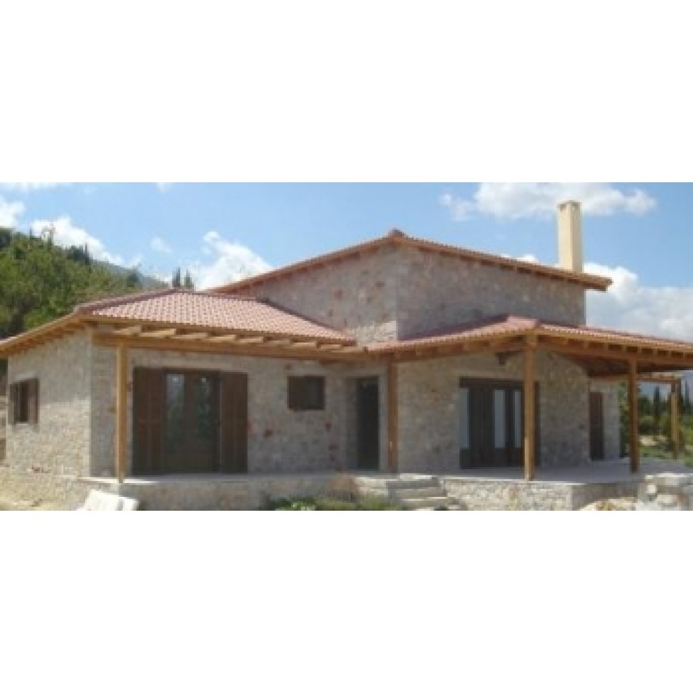 KOMMERLING Pvc Ενεργειακα Κουφωματα,   συνθετικα Πορτες Παραθυρα σε παραδοσιακη πετρινη εξοχικη κατοικια στον Πυργο Κορινθιας