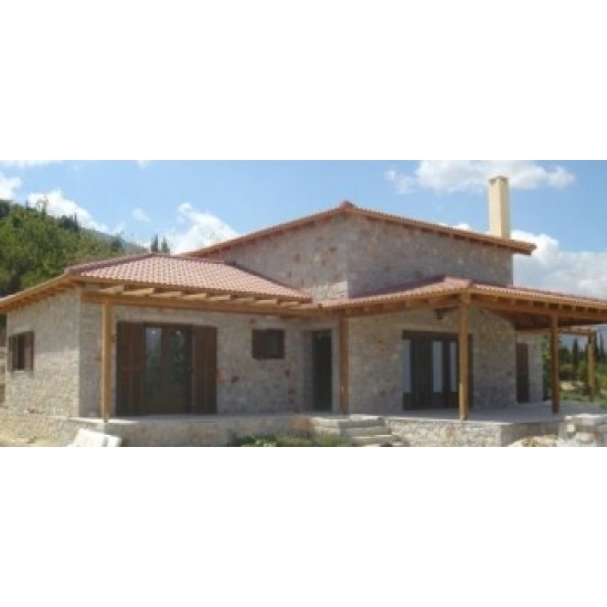 KOMMERLING Pvc Ενεργειακα Κουφωματα,   συνθετικα Πορτες Παραθυρα σε παραδοσιακη πετρινη εξοχικη κατοικια στον Πυργο Κορινθιας