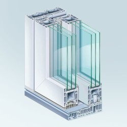 KÖMMERLING  Υψούμενο συρόμενο PREMIDOOR 76